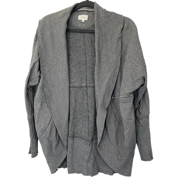 Aritzia Wilfred Diderot Cardigan Sweater Womens Medium Grey Oversized Cocoon - Picture 1 of 9